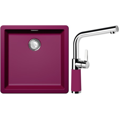 Set Schock S12-6 (dřez Greenwich N-100 Berry + baterie SC-540 Berry)